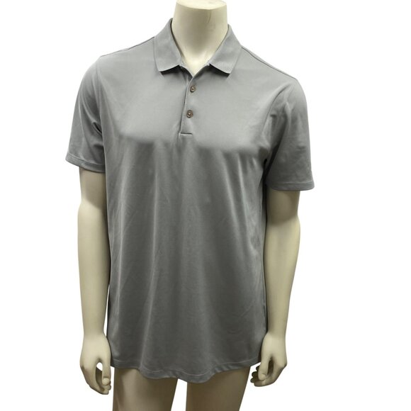 Nike Mens Dri-Fit Polo Shirt Gray Short Sleeve Performance Golf Top‎ Size L - Picture 4 of 16